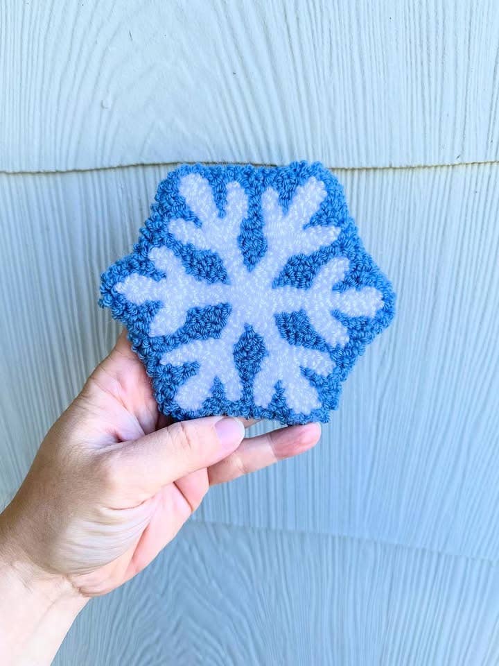 Porta-copos de Secretária Snowflake por atacado de Bless Your Cottons