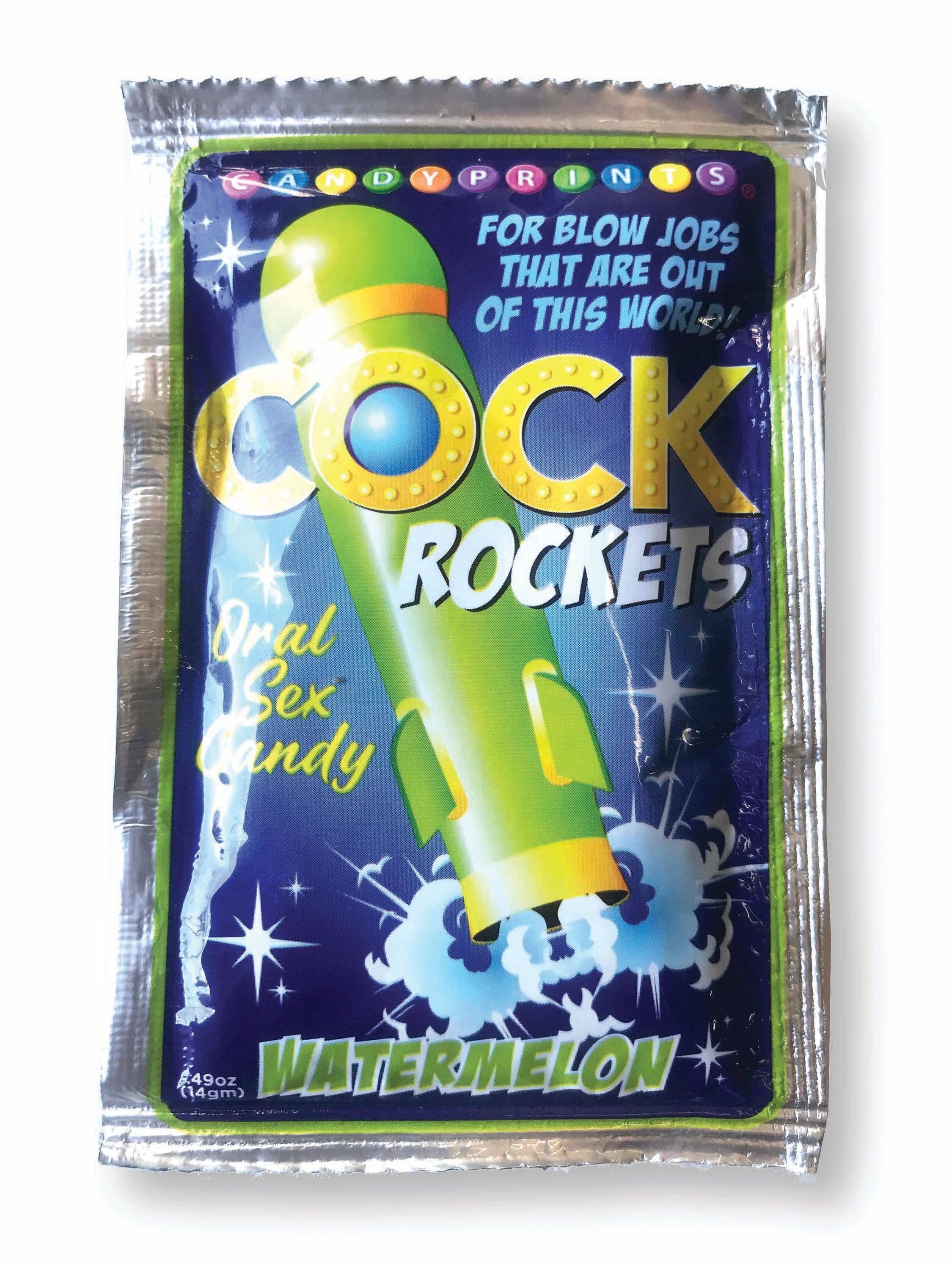 Little Genie Productions - Wholesale Sex Toy - Cock Rockets Oral Sex Candy, POP Display of 36 Grape, Watermelon & Strawberry 🍇 🍉 🍓3