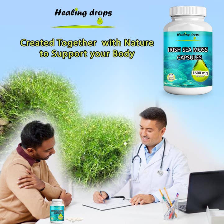 Healing Drops - Wholesale Oral supplement/vitamin - Sea Moss Capsules – Irish Sea Moss 1600mg – Keto Alkaline4
