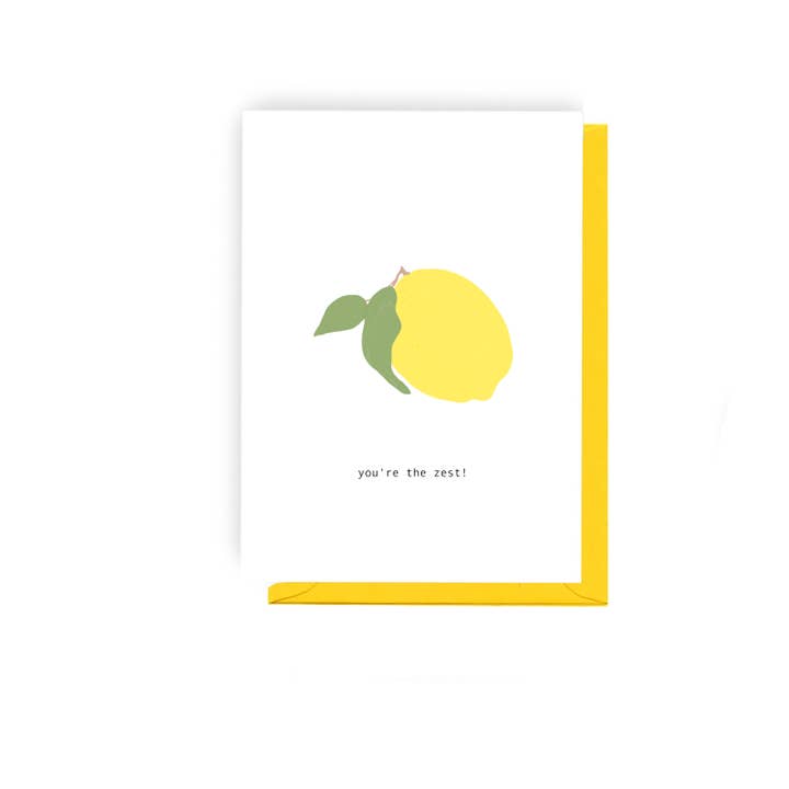 Tu es le Zeste - Carte de Remerciement Illustrée pour la vente par Olive and Clive