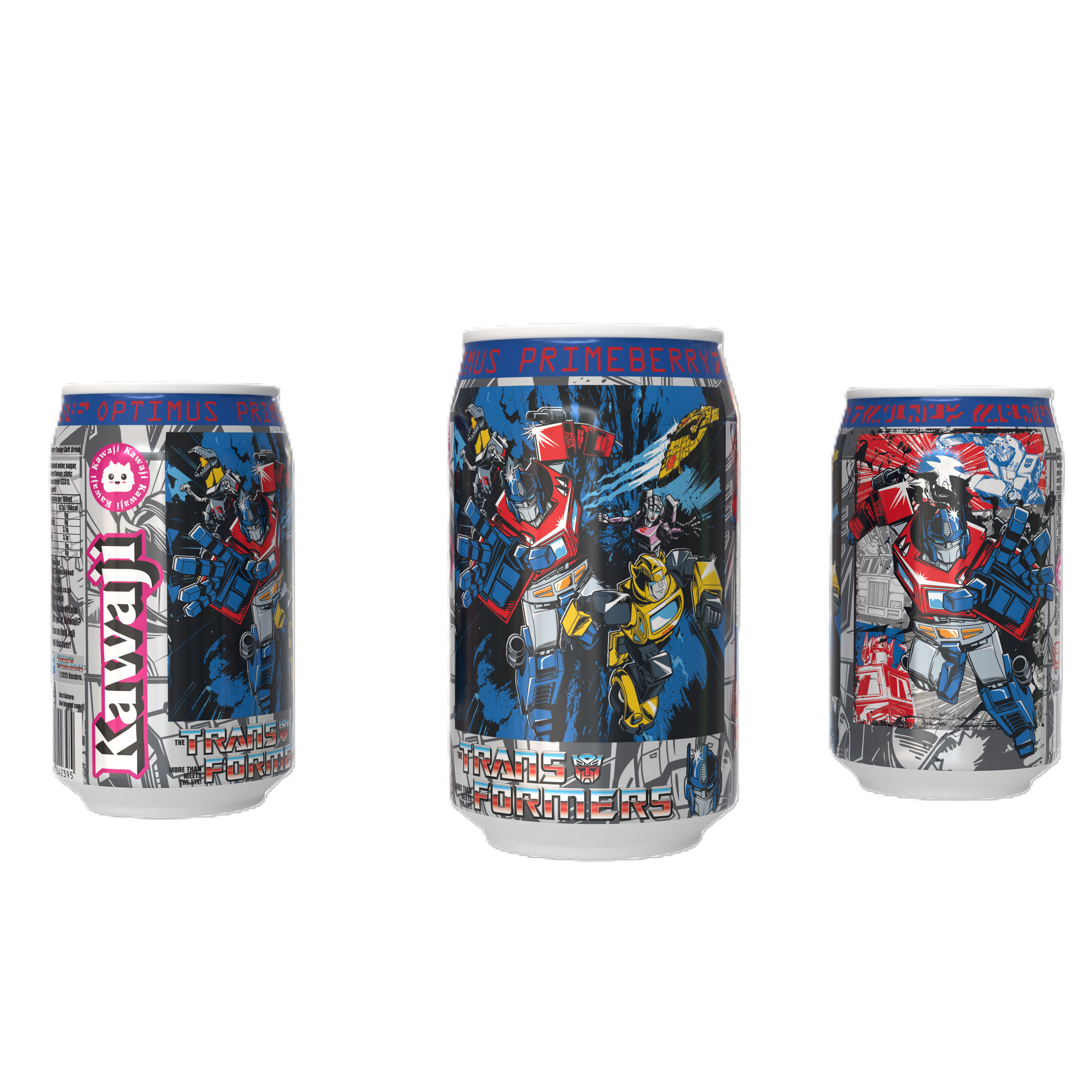 Kawaji – wholesale Soda/kolsyrad dryck – Kawaji Transformers Optimus Prime vs Megatron 3-burkarsset5