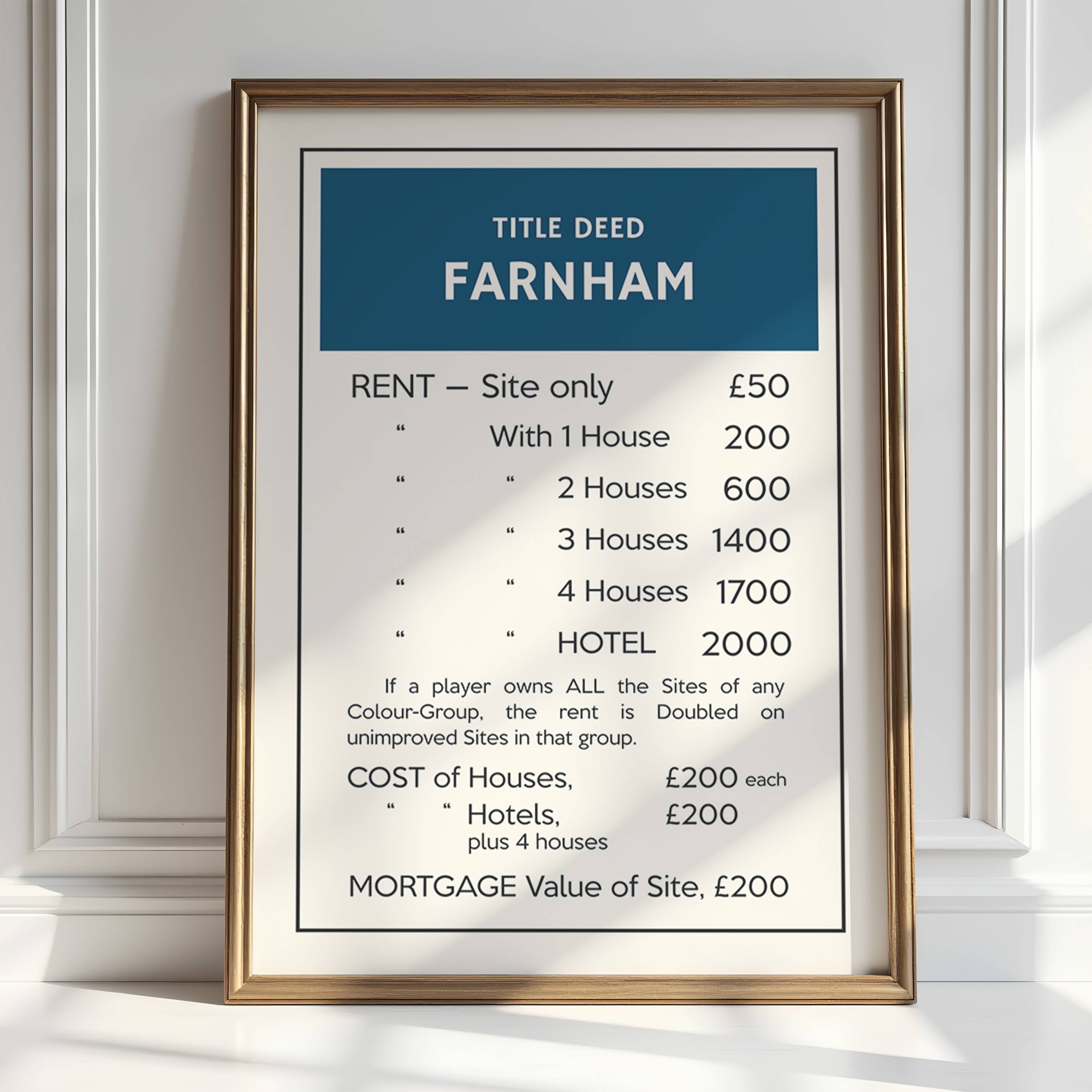 Timmy Loves – wholesale Art print – Customised Title Deed A3 Art Print6