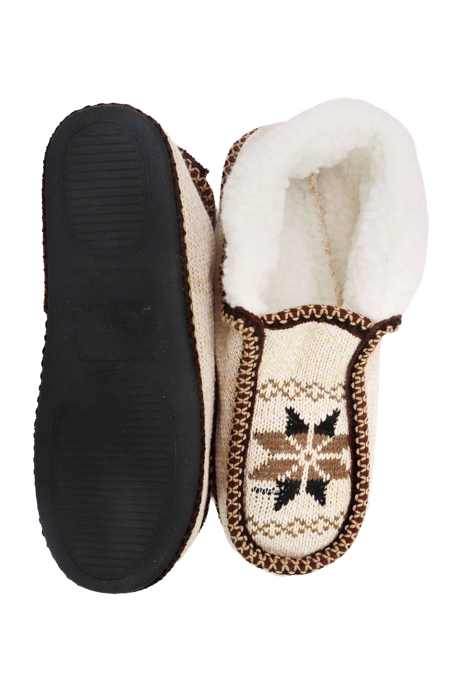 ASSORTITI Pantofole Mocassino Foderate in Pile con Fiocchi di Neve Intessuti in vendita all'ingrosso su Faire4