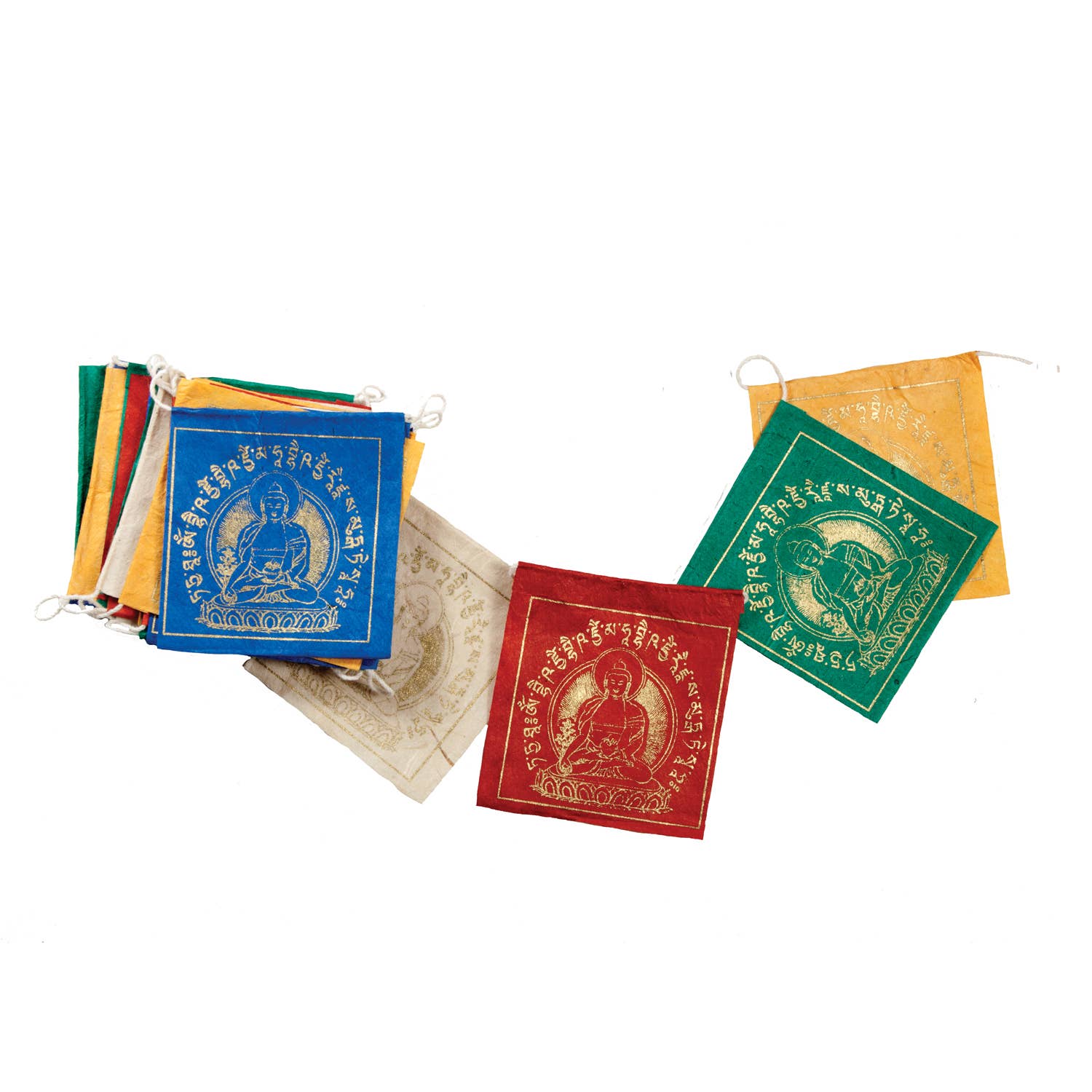 dZi Handmade - Wholesale Prayer Flag - 8' Medicine Buddha Paper Prayer Flag1