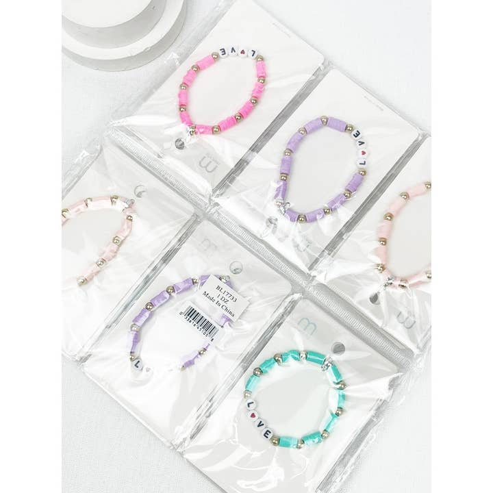 MIX COLOR LOVE inspirational Bracelet for wholesale on Faire7
