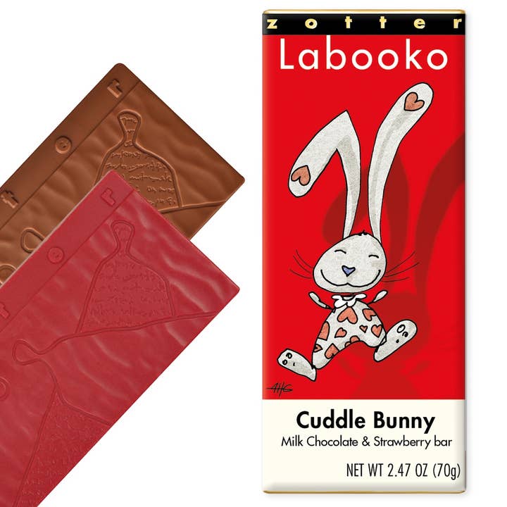 Lapin Câlin (Labooko) pour la vente par Zotter Chocolates