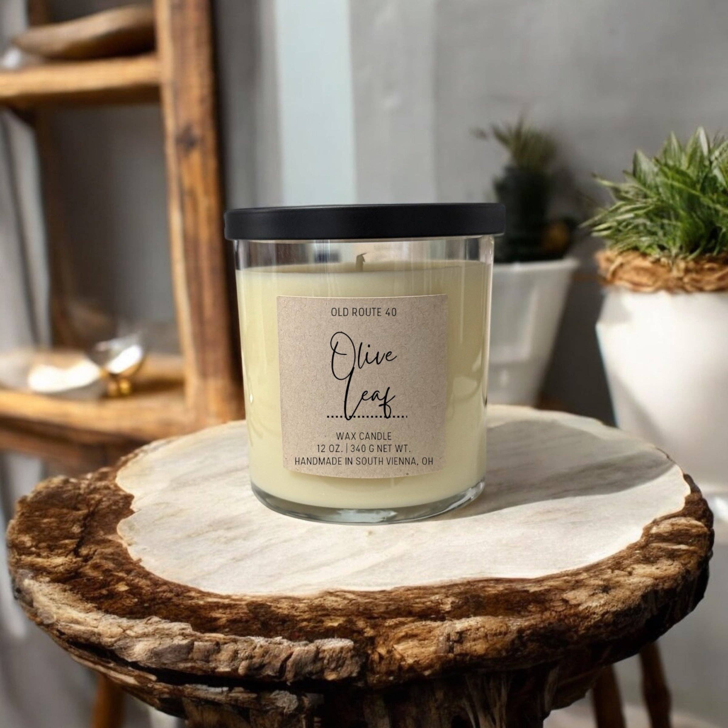 Old Route 40 - Wholesale Jar/Filled Candle - Olive Leaf Candle0