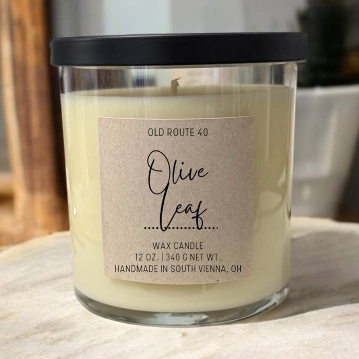 Old Route 40 - Wholesale Jar/Filled Candle - Olive Leaf Candle0