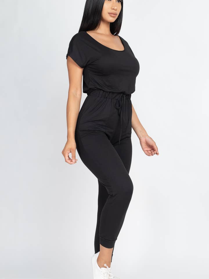 CAPELLA APPAREL – Großhandel Jumpsuit – Damen – Jumpsuit mit zwei Wege-Schultern und Kordelzug29
