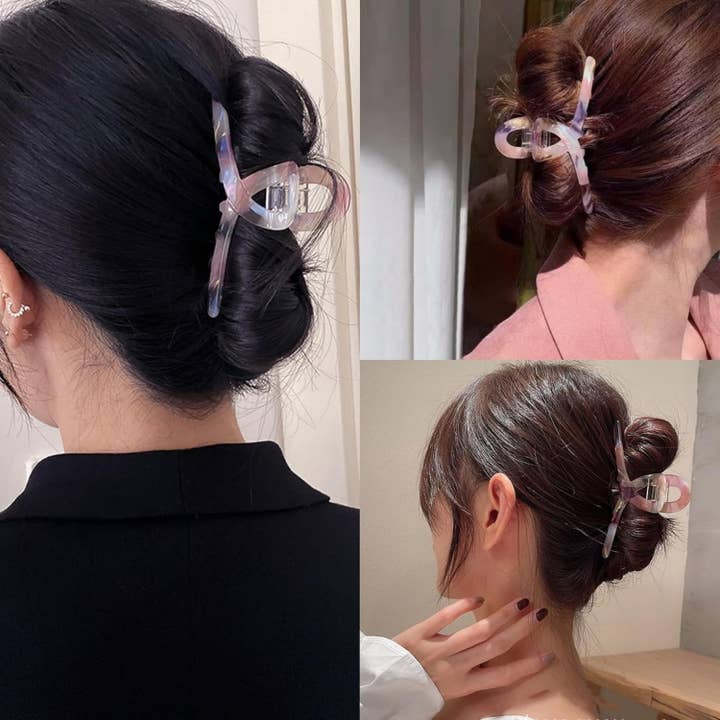 Less is More - Wholesale Hair Clip - Women's - Medium Twist Hair Claw Clip Pack of 3A2