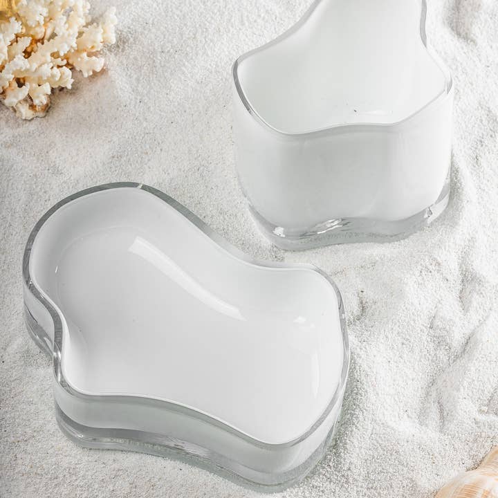 Element Accessories EU - Vendita all'ingrosso Ciotole/Piatti decorativi - Ciotola di design moderno, piatto, bianco: CORAL+ Aalto, COR06WH4