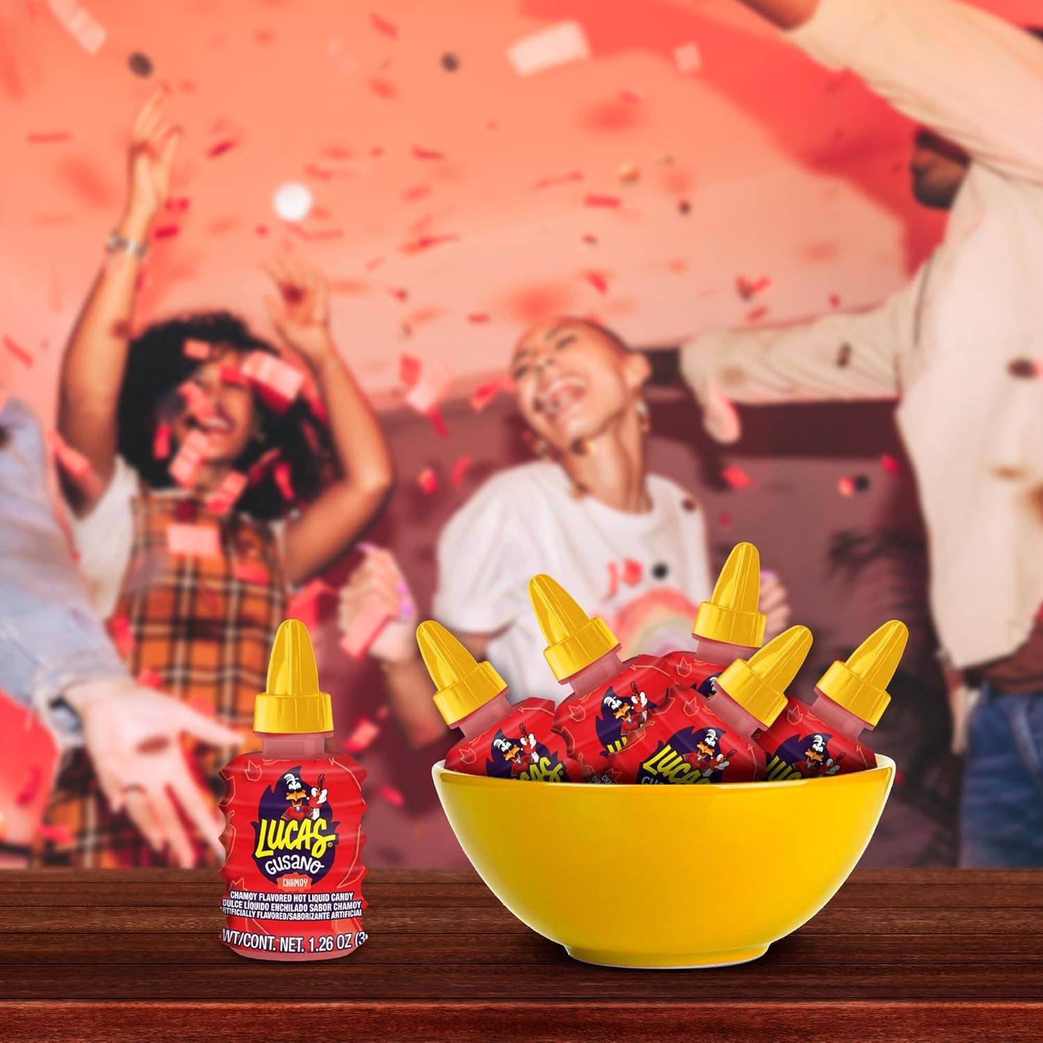 Food Crush Corp – Engroshandel Vingummi – Lucas Gusano Chamoy Mexicansk Flydende Mexicansk Slik (Æske med 10)6