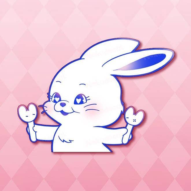 OMG Rabbit Peekers for wholesale by Nekodecal