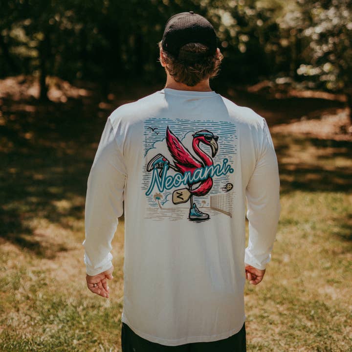 SPF50 Flamingo Pickleball Skjorta för wholesale av Neonami