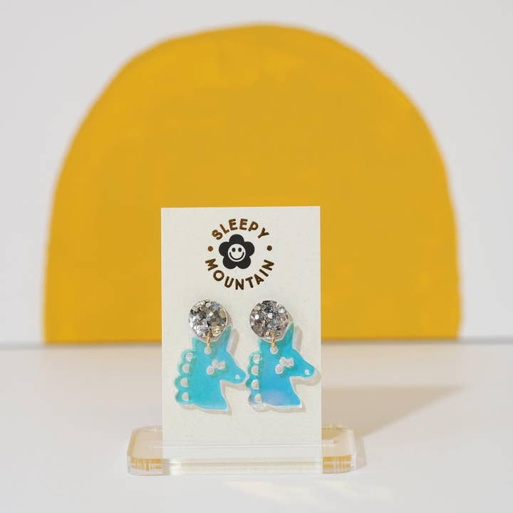 Sleepy Mountain - Wholesale Dangle Earrings - Iridescent Unicorn Dangle Earrings3