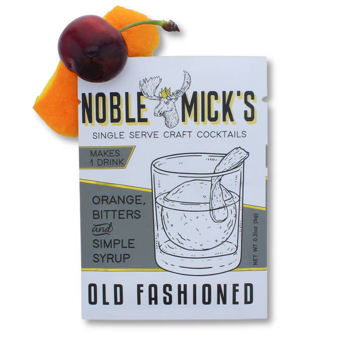 Noble Mick's - Craft Beverage Company - Wholesale Cocktail Mix/Syrup - Old Fashioned Single Serve Craft Cocktail2