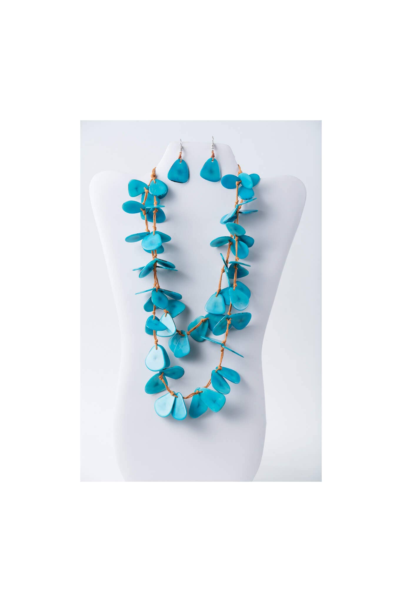 TaguArtsy – wholesale Smycken – Nola kronblad lång Tagua halsbandsuppsättning14