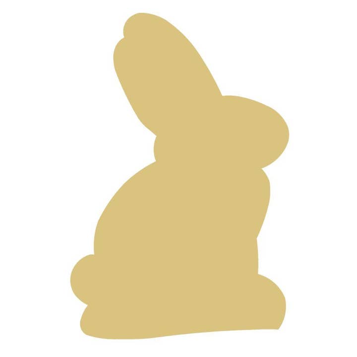 Rabbit Unfinished Wood Cutout Style 7 for wholesale by Diverse Woodworking