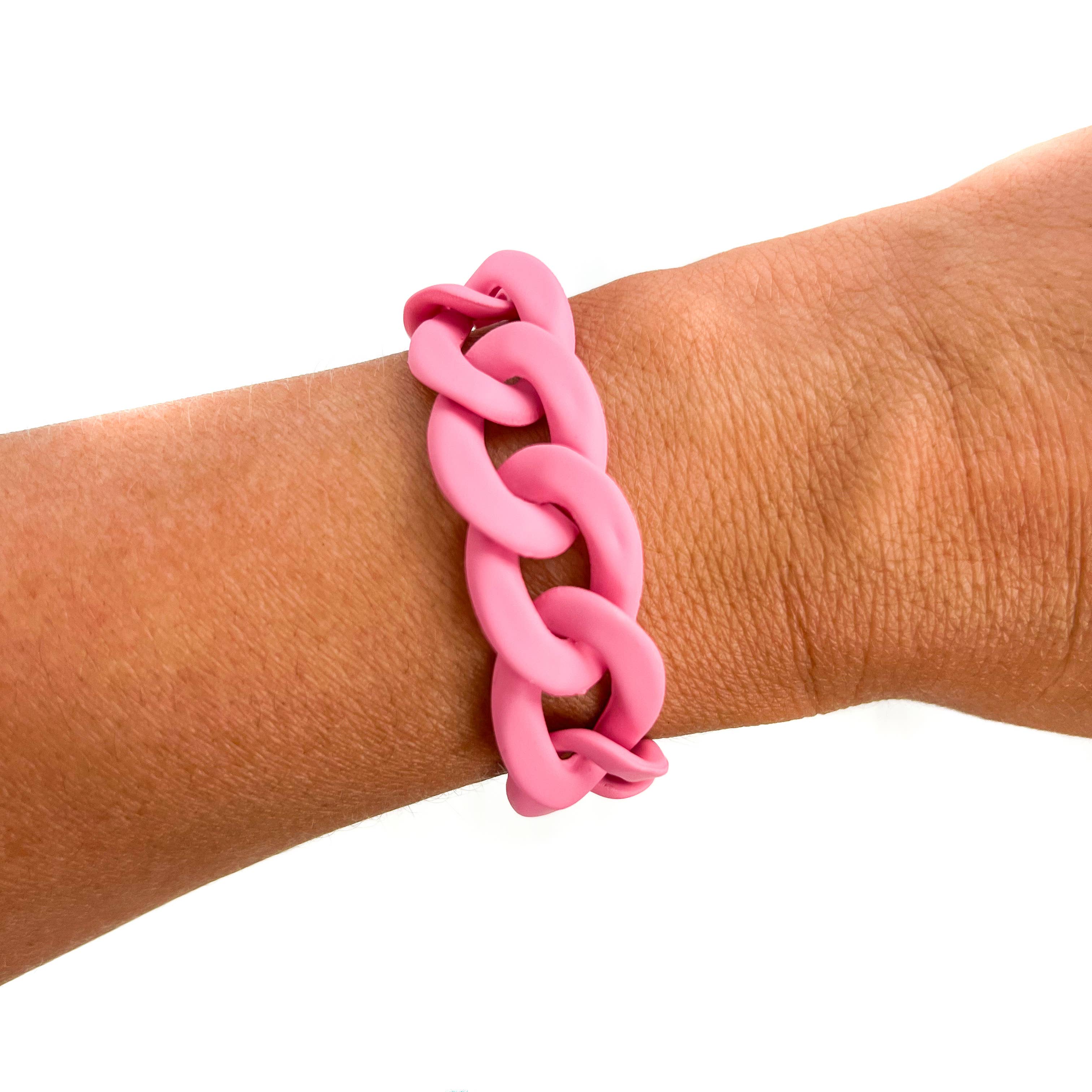 Savvy Bling - Wholesale Link & Chain Bracelet - All Chunky Acrylic Chain Link Bracelet54