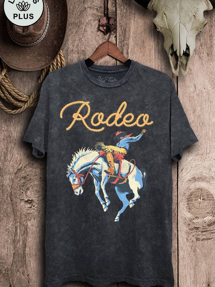 Rodeo Graphic Top for wholesale by Lotus Fashion Collection
