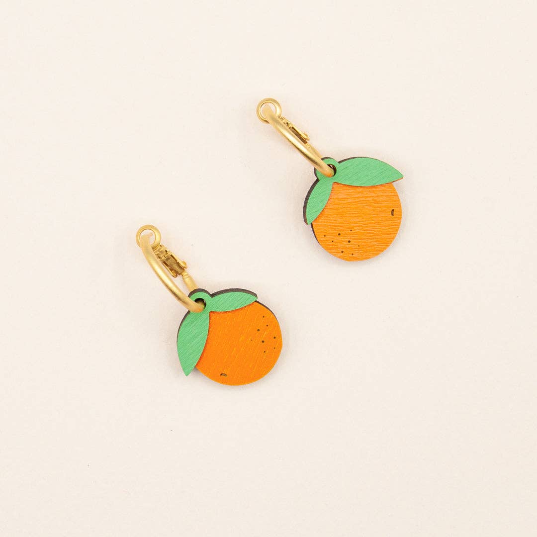 Materia Rica - Wholesale Dangle Earrings - Juicy Orange Earrings0