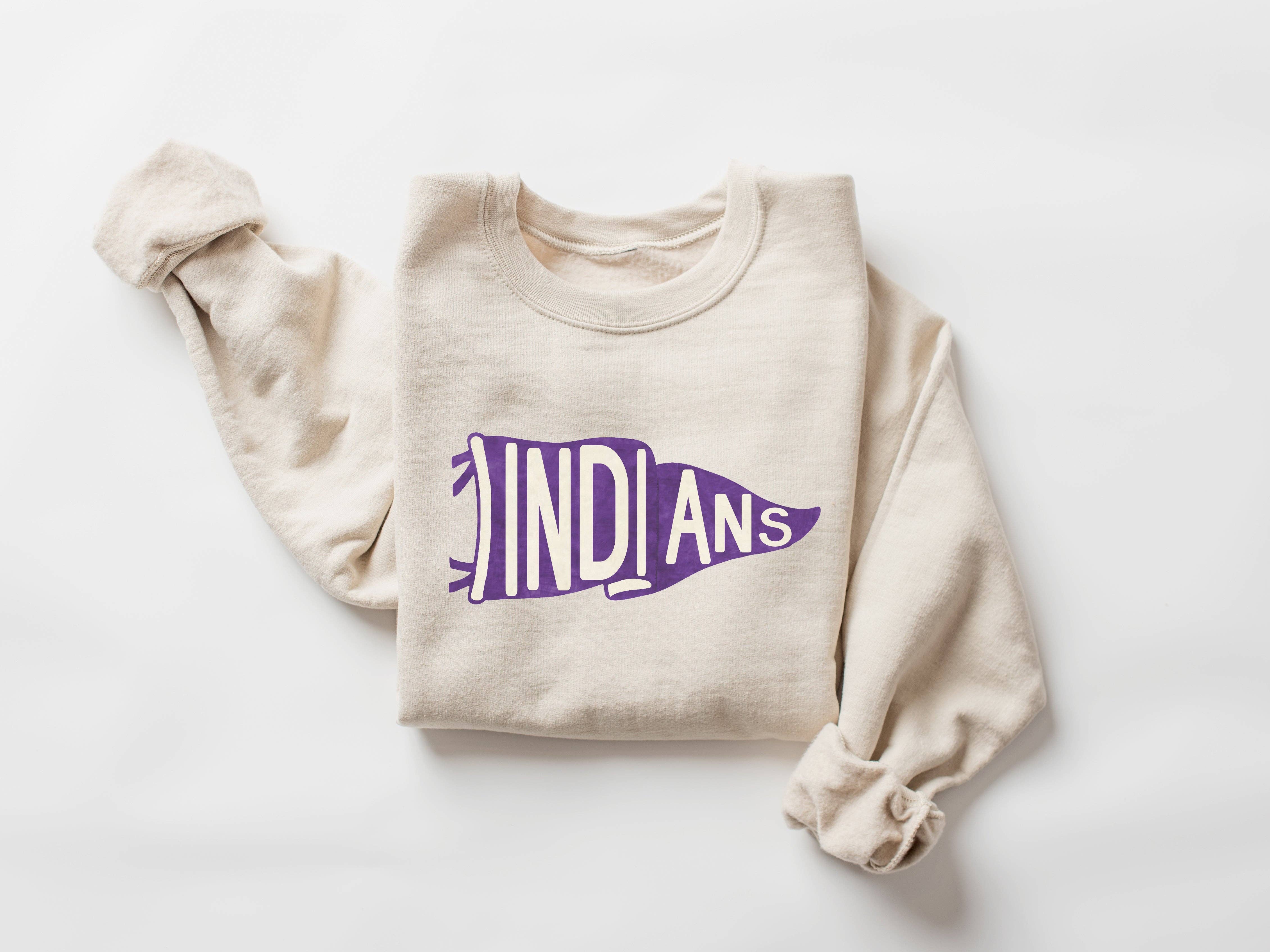 Truelove Apparel - Wholesale T-shirt met print - Dames - Game Day Team Vintage T-shirt met wimpelvlag en sweatshirt 3