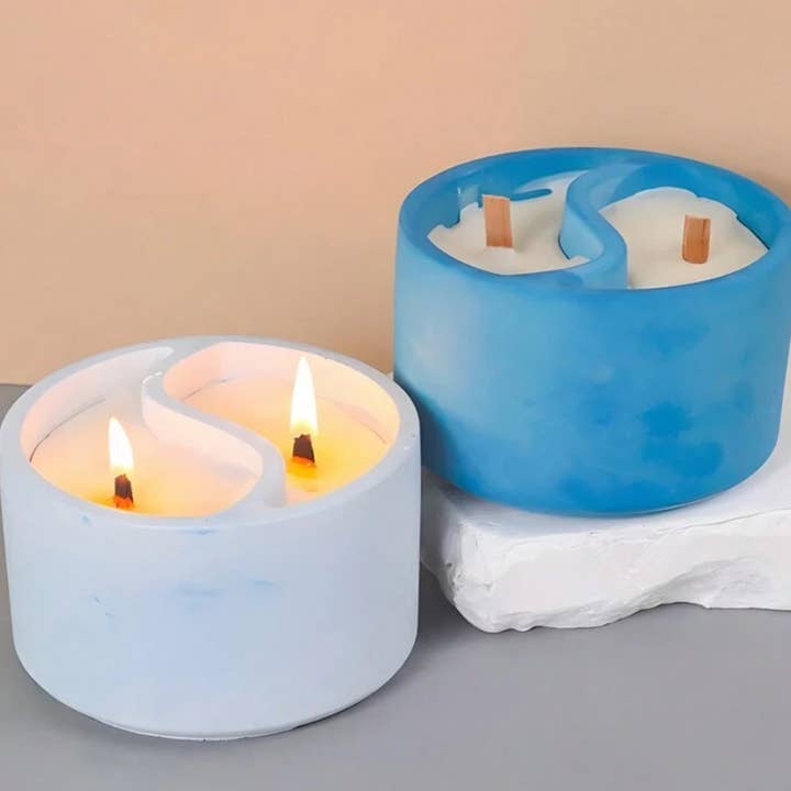 Aristocrat Creation - Wholesale Jar/Filled Candle - Ying Yang Candle Jars