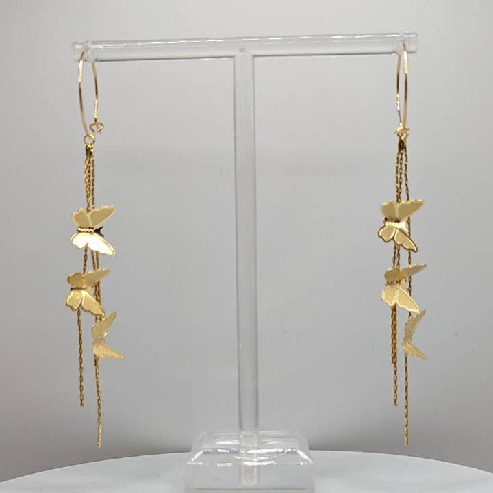 SOMMERFUGL GULD 18K FORGYLDT for engroshandel hos Love Always Mommy