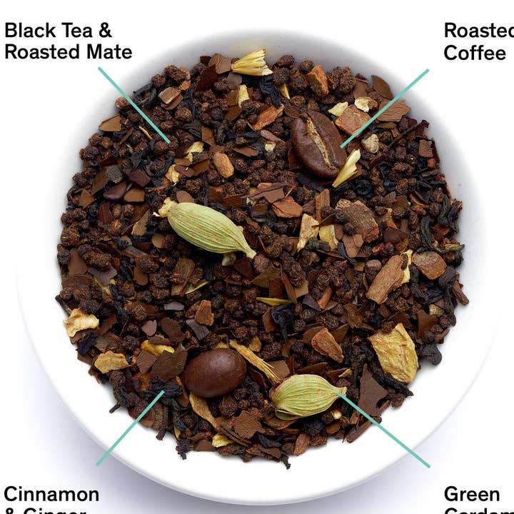 Dirty Chai - Kryddigt svart te med kaffe - 1lb Bulkväska för wholesale av August Uncommon Tea