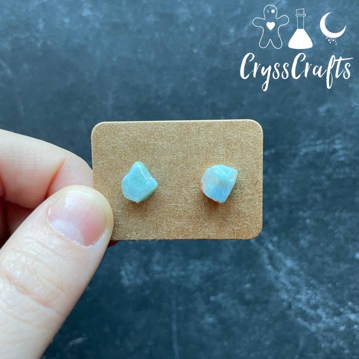 CryssCrafts - Wholesale Stud/post earrings - Natural Stone Chip Stud Earrings4