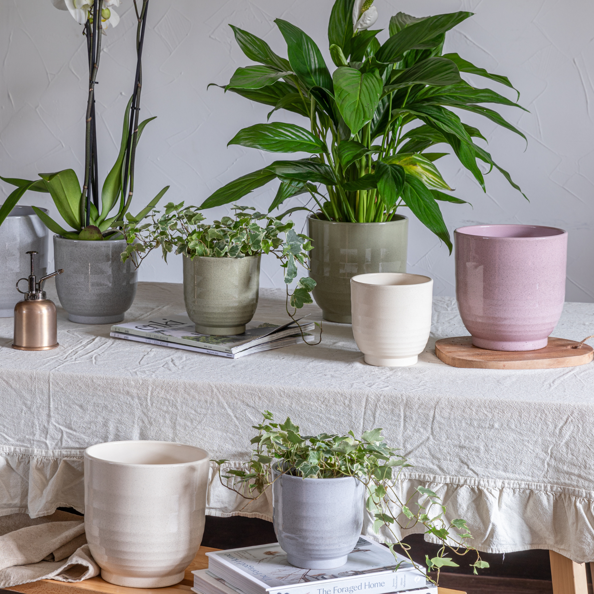 Ivyline – wholesale Indoor pot – Sofia Granite Planter H14cm D14cm12