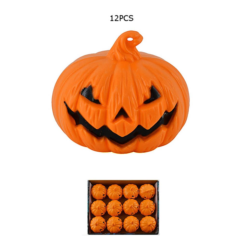 Sensibling Corp. - Vendita all'ingrosso Ornamenti/decorazioni per esterni - 12 pezzi - Luci decorative di zucca di Halloween luminose1