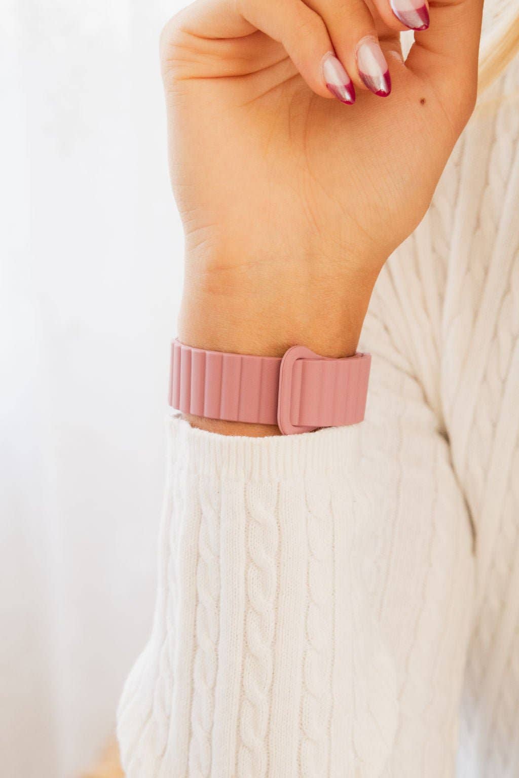 Shop Andi - Wholesale Watch Band/Strap - Women's - Deep Rose Magnetic Loop Watch Band4