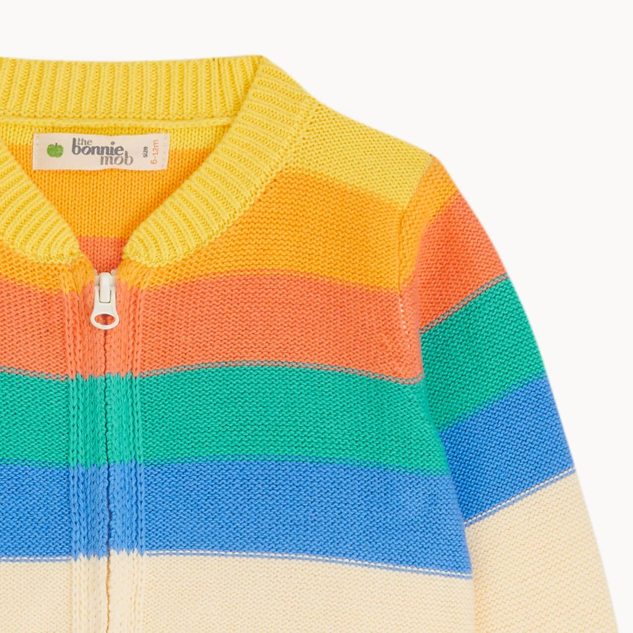 Rainbow Stripe Kids & Baby Cardigan - Barnacle for wholesale on Faire3