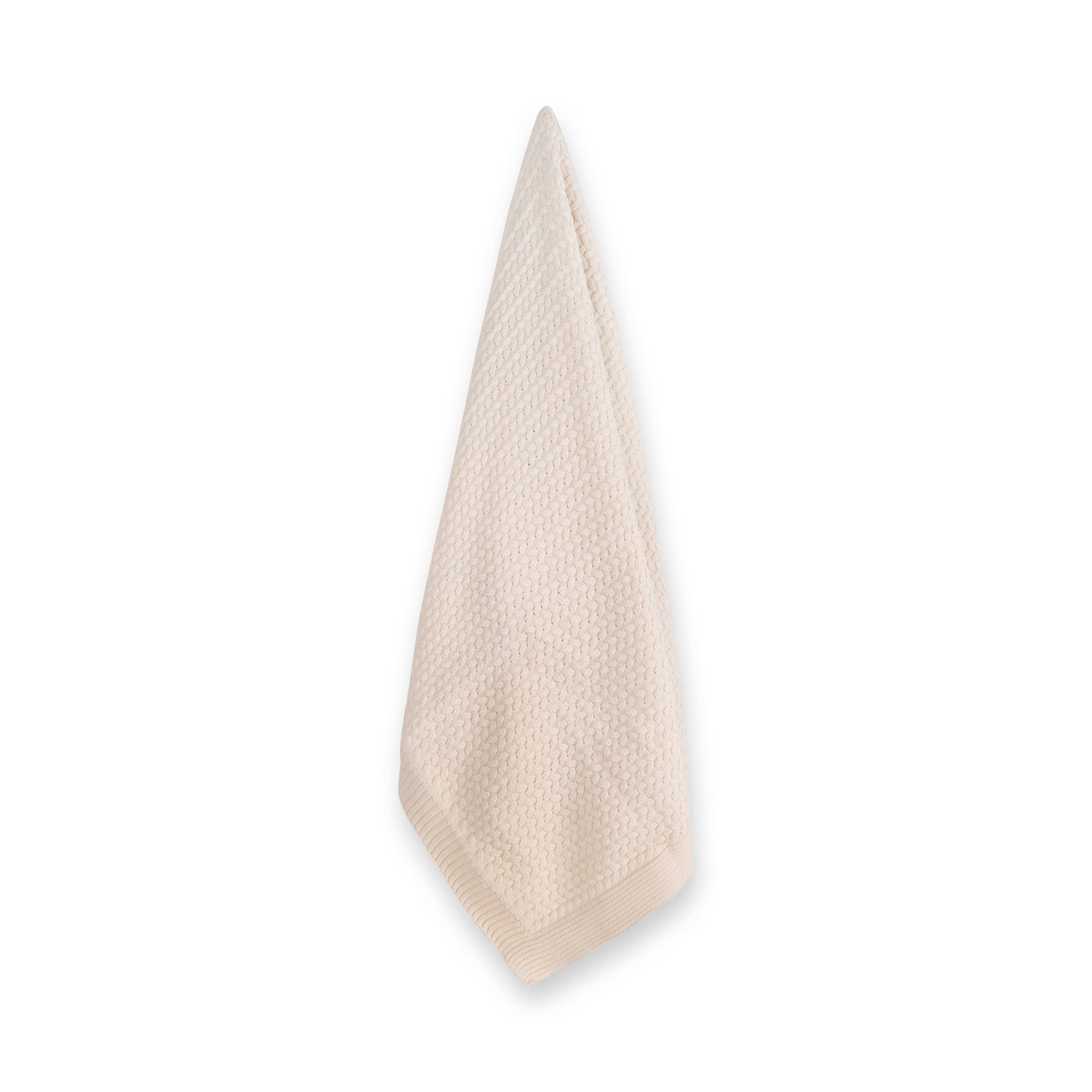 Viverano Organics - Wholesale Bedding Blanket - Kids & Baby - Moss Knit Baby Blanket+Bunny Ring Rattle Gift Set (Organic)12