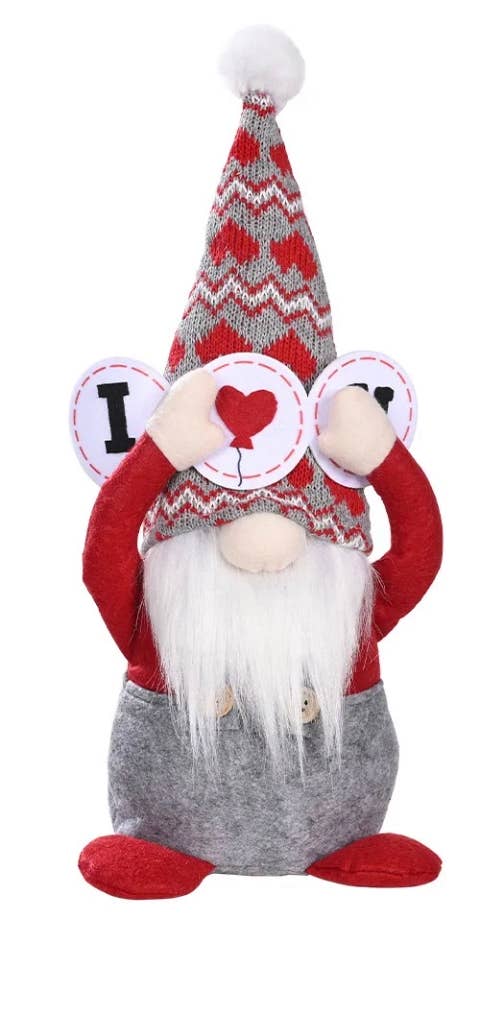 AlexisandGreenberg - Vente Décoration de Noël - Décoration de maison A&G Gnome elfe Jumbo Love, ornement cadeau1