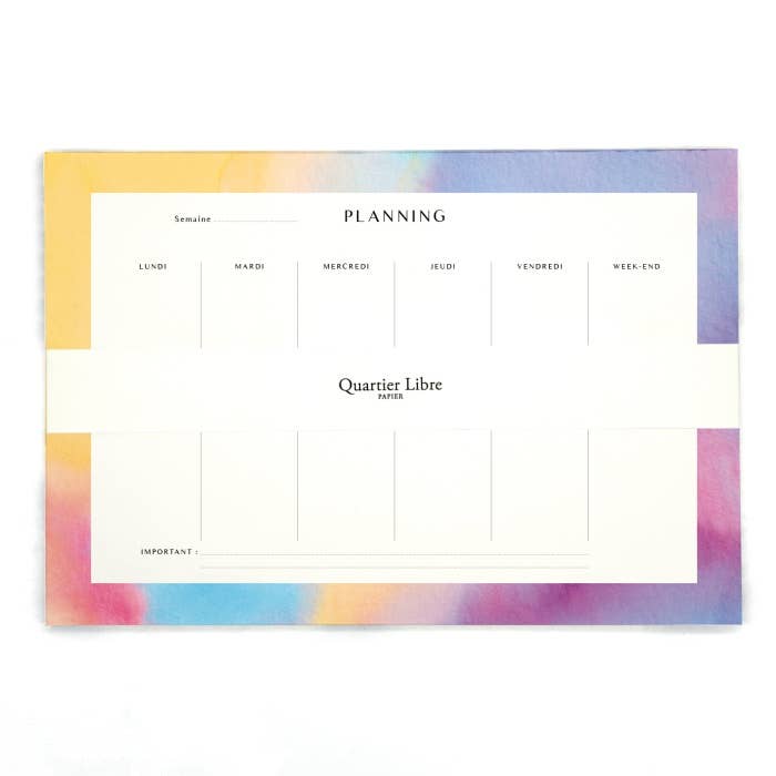 Planning Aurore Quartier Libre pour la vente par Quartier Libre Papier