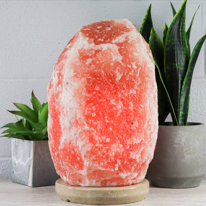 Natural PINK Himalayan Salt Lamp - 55-66 Lbs w/ Tavera Base for wholesale by Himalayan Secrets