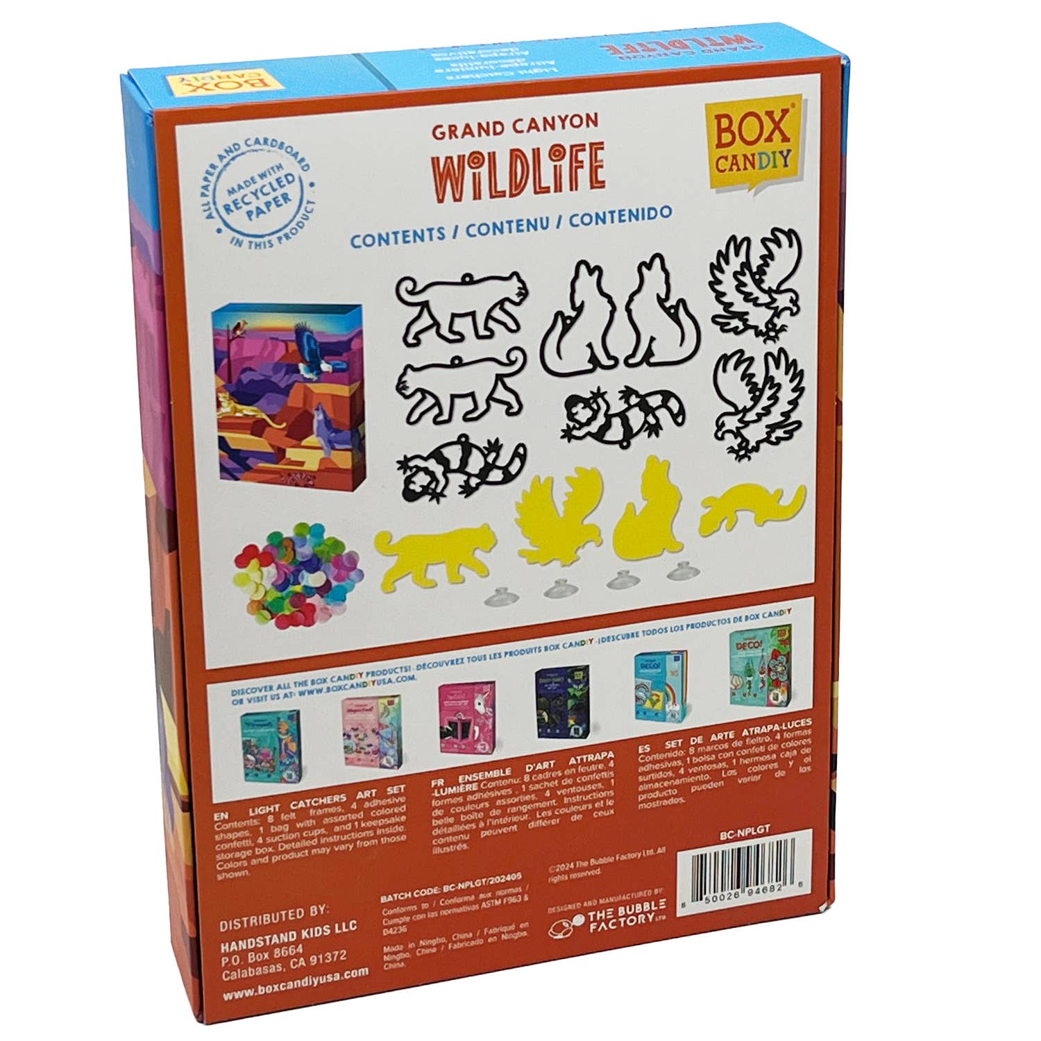 BOX CANDIY® - Wholesale DIY Craft Kit - Kids - Grand Canyon Wildlife Light Catchers2