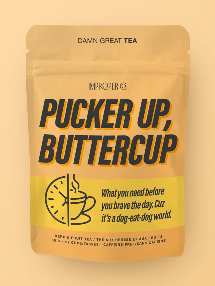 Pucker Up, Buttercup! Fruit tea for wholesale by Improper Co.