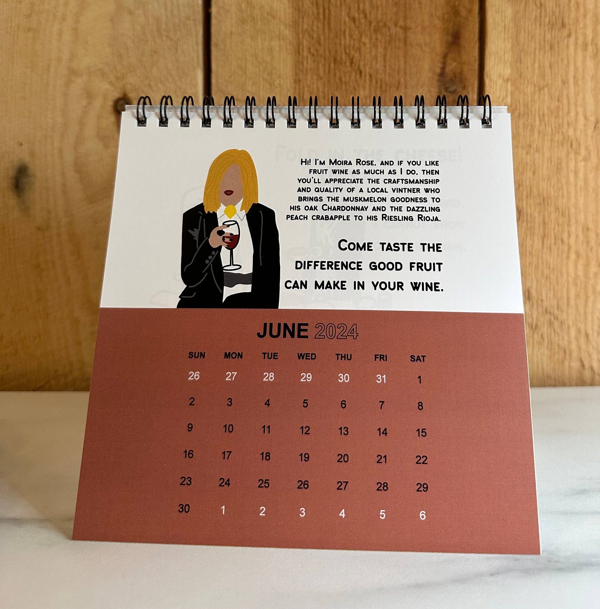 Mae'd - Wholesale Calendar - Schitt's Creek 2025 Spiral Bound Desk Calendar2
