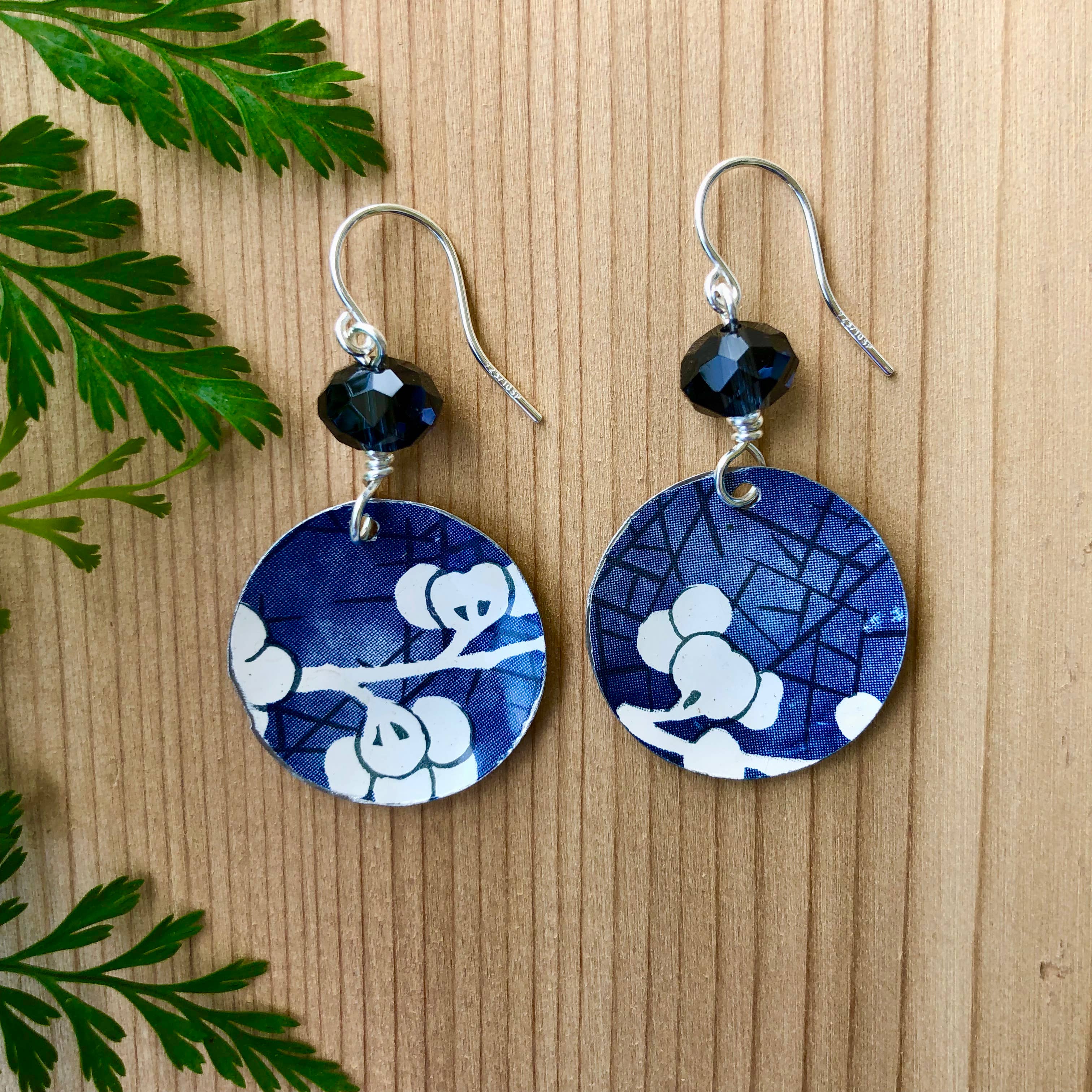 TTE Designs - Wholesale Dangle Earrings - Best Sellers - Set of 12 Recycled Vintage Tin Earrings 15