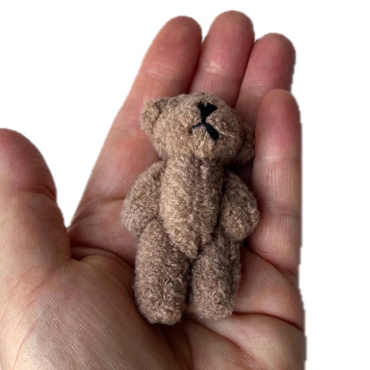 The Gifted Rat - Wholesale Stuffed/plush toy – Kids & baby - Small Brown Stuffed Teddy Bear Pocket Pal Keychain Backpack 6