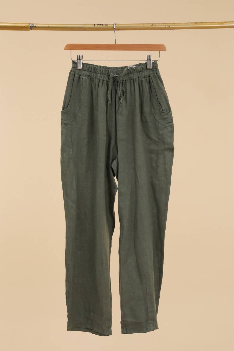 la maison des fibres naturelles – Großhandel Hose – Damen – Leinenhose mit Taschen 6522 100%Leinen4