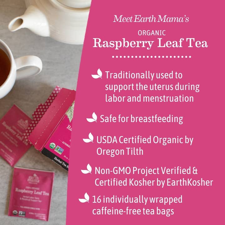 Earth Mama Organics - Wholesale Nursing Tea - Maternity - Organic Raspberry Leaf Tea5