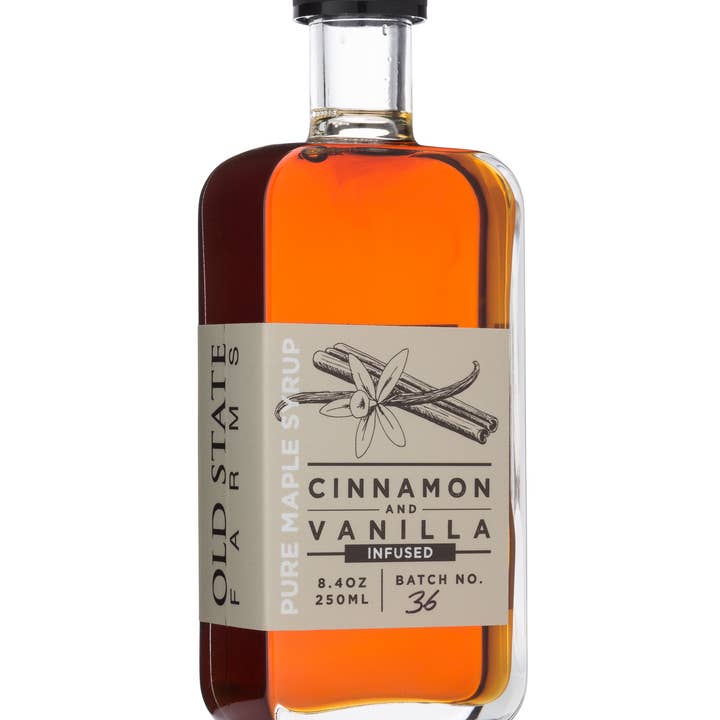 Old State Farms - Wholesale Maple Syrup - Cinnamon & Vanilla / Bourbon Barrel Aged/ Chai / Coffee Bean
