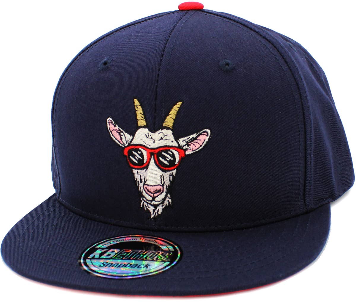 KBETHOS - Wholesale Flat Brim Cap - Men's - Goat Snapback12