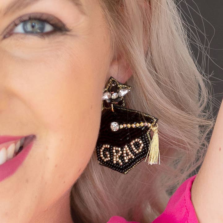Viv&Lou - Wholesale Dangle Earrings - Change the World Grad Earrings