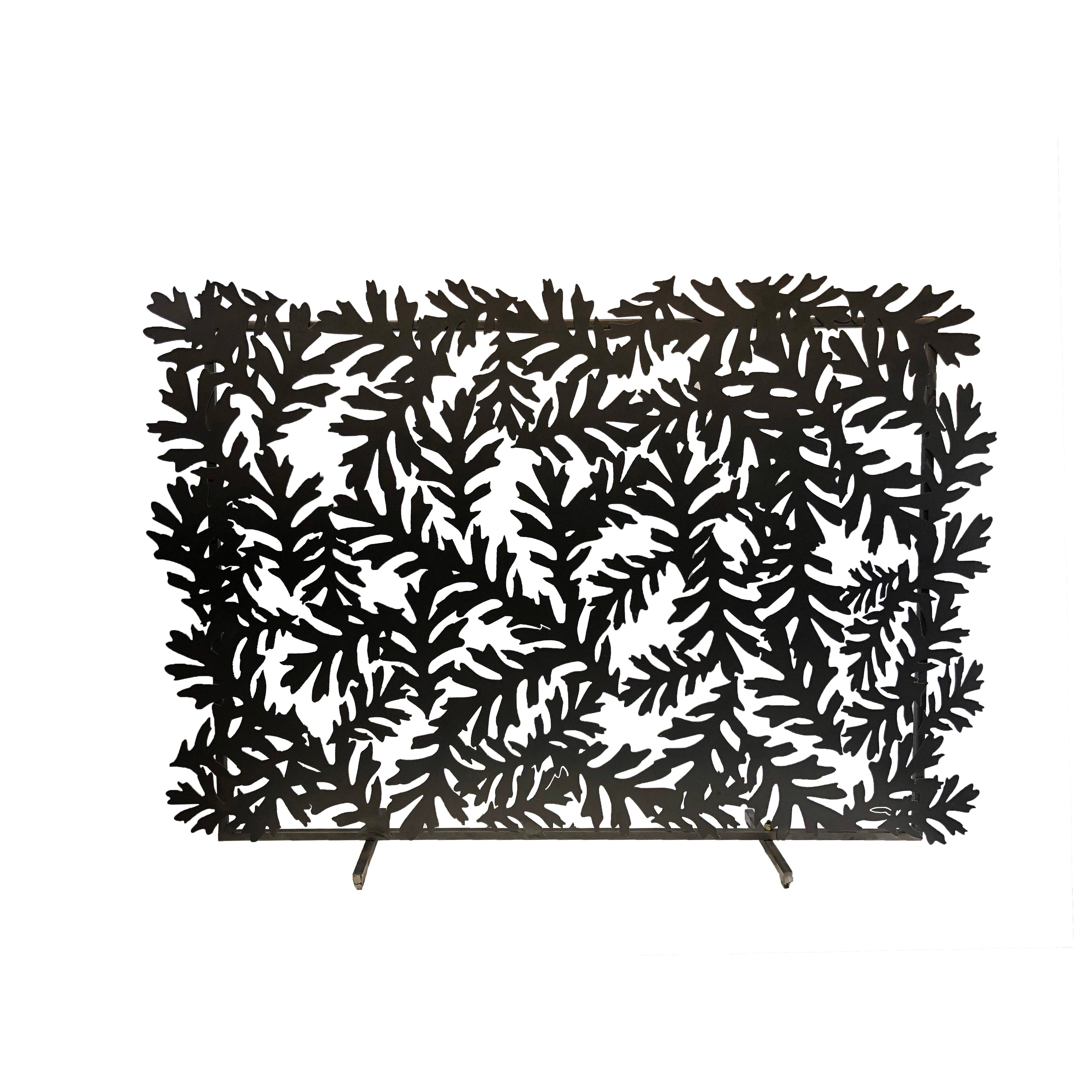 Garden Deva Sculpture Co. - Wholesale Fireplace Screen - Oak Leaf Fireplace Screen