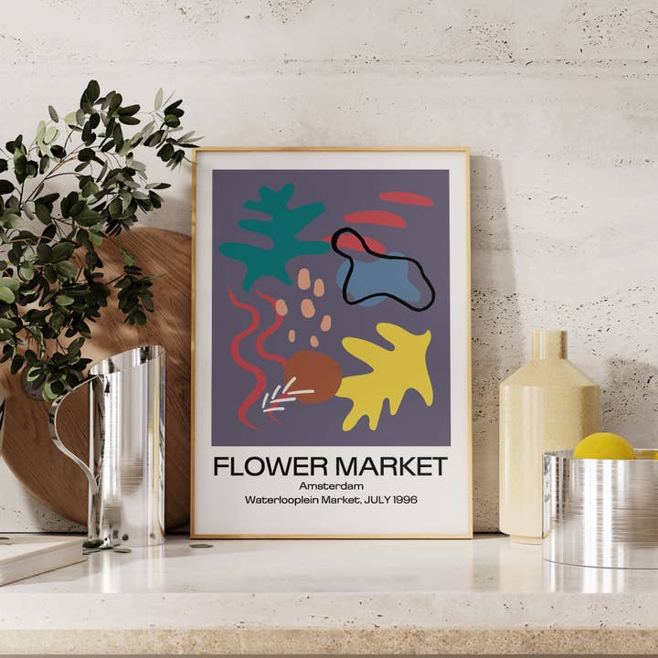 Lune Club - Wholesale Art Print - Flower Market Amsterdam Print #4